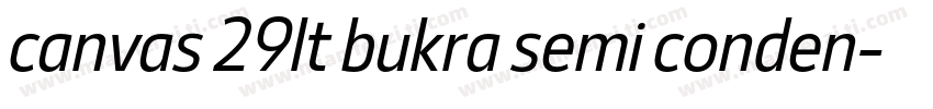 canvas 29lt bukra semi conden字体转换